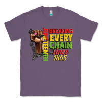 Lavender juneteenth breaking every chain since 1865 woman f Classic Tee - CowGirlArtShop