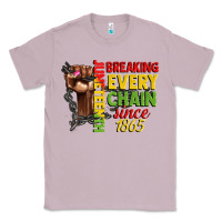 Lilac juneteenth breaking every chain since 1865 woman f Classic Tee - CowGirlArtShop