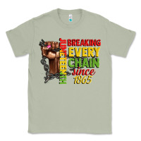 Matcha juneteenth breaking every chain since 1865 woman f Classic Tee - CowGirlArtShop