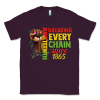 Plum juneteenth breaking every chain since 1865 woman f Classic Tee - CowGirlArtShop