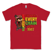 Red juneteenth breaking every chain since 1865 woman f Classic Tee - CowGirlArtShop