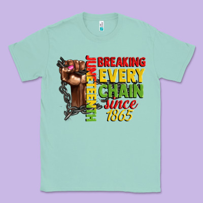 Juneteenth Breaking Every Chain Since 1865 Woman F Classic Tee Designed By Cowgirlartshop
