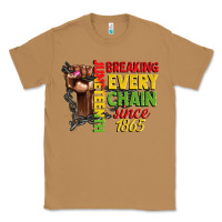 Toasted Coconut juneteenth breaking every chain since 1865 woman f Classic Tee - CowGirlArtShop
