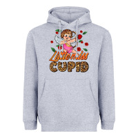 Heather Grey little miss cupid Heavyweight Hoodie - AdoDesignShop