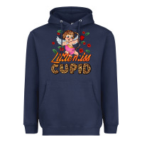 Navy little miss cupid Heavyweight Hoodie - AdoDesignShop