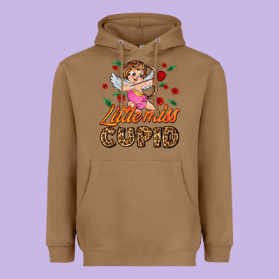 Little Miss Cupid Heavyweight Hoodie Designed By Adodesignshop