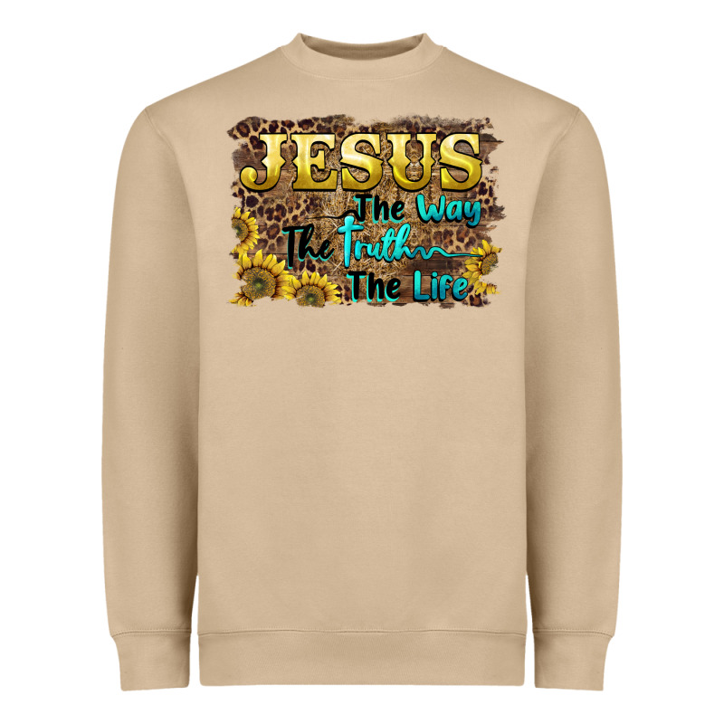 Jesus The Way The Truth The Life Heavyweight Sweatshirt by BarkalooDesign | Teevron