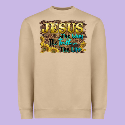 Jesus The Way The Truth The Life Heavyweight Sweatshirt Designed By Barkaloodesign
