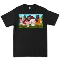 Black cute farm animals Premium Tee - TumblerDesignByShophia