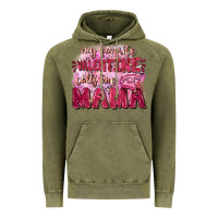 Vintage Olive My favorite calls me mama Mother's Day Vintage Hoodie - FaDigitalArtStudio