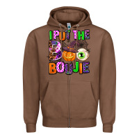 Chestnut Hallowen Boo Zipper Hoodie - AdoDesignShop