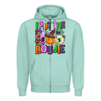 Seafoam Hallowen Boo Zipper Hoodie - AdoDesignShop