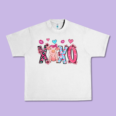 Xoxo Pig Olivia Urban Heavy Tee Designed By Oliviacreatesart