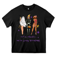 Black Get in ghoulies were going haunting Heavy Core Tee - NancyCooperArtShop