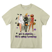 Mossy Get in ghoulies were going haunting Heavy Core Tee - NancyCooperArtShop