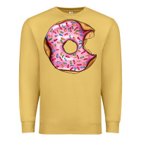 Antique Gold pink strawberry donut Premium Sweatshirt - AdoDesignShop