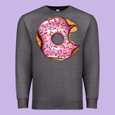 Pink Strawberry Donut Premium Sweatshirt Designed By Adodesignshop