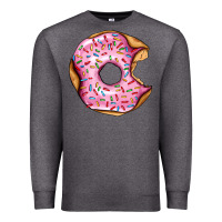 Charcoal Heather pink strawberry donut Premium Sweatshirt - AdoDesignShop