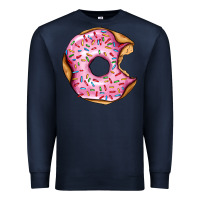 Navy pink strawberry donut Premium Sweatshirt - AdoDesignShop