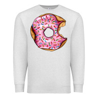 Oatmeal Heather pink strawberry donut Premium Sweatshirt - AdoDesignShop