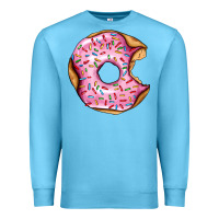 Ocean Blue pink strawberry donut Premium Sweatshirt - AdoDesignShop