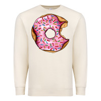 Sandshell pink strawberry donut Premium Sweatshirt - AdoDesignShop
