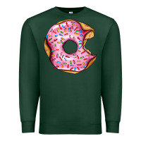 Sports Green pink strawberry donut Premium Sweatshirt - AdoDesignShop