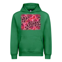 Emerald valentine's day roses leopard background Urban Hoodie - JahusDesignShop