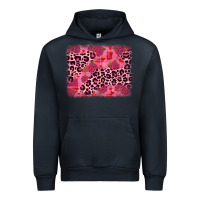 Navy valentine's day roses leopard background Urban Hoodie - JahusDesignShop