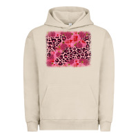 Pigment French Oak valentine's day roses leopard background Urban Hoodie - JahusDesignShop