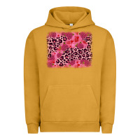 Pigment Peanut Butter valentine's day roses leopard background Urban Hoodie - JahusDesignShop