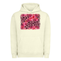 Pigment Pistachio valentine's day roses leopard background Urban Hoodie - JahusDesignShop
