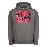 Pigment Tornado valentine's day roses leopard background Urban Hoodie - JahusDesignShop