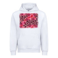 White valentine's day roses leopard background Urban Hoodie - JahusDesignShop