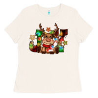 Bone reindeer joy christmas Ladies Tee - CowGirlArtShop