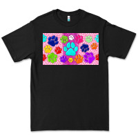 Black paw print Premium Tee - TumblerDesignByShophia