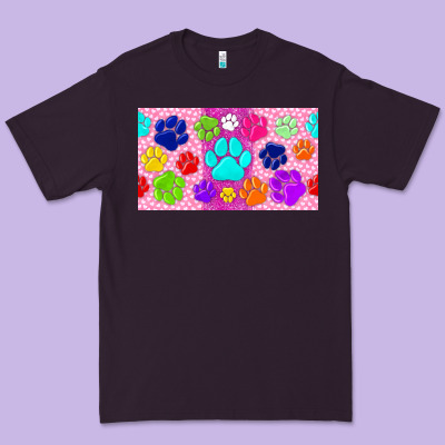 Paw Print Premium Tee Designed By Tumblerdesignbyshophia
