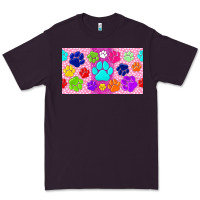 Plum paw print Premium Tee - TumblerDesignByShophia
