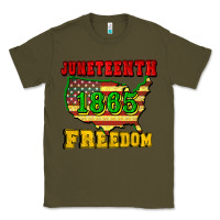 Army Green juneteenth 1865 freedom Classic Tee - CowGirlArtShop