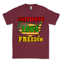 Burgundy juneteenth 1865 freedom Classic Tee - CowGirlArtShop