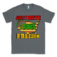 Charcoal Heather juneteenth 1865 freedom Classic Tee - CowGirlArtShop