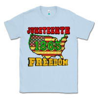 Dusty Blue juneteenth 1865 freedom Classic Tee - CowGirlArtShop