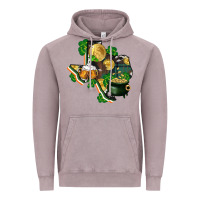 Vintage Zinc texas map st patricks day Vintage Hoodie - FaDigitalArtStudio