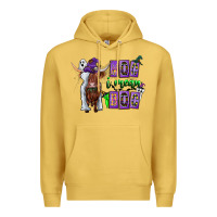 Antique Gold Moo I Mean Boo Premium Hoodie - CowhideDigitalArt