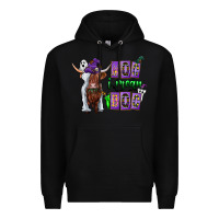 Black Moo I Mean Boo Premium Hoodie - CowhideDigitalArt