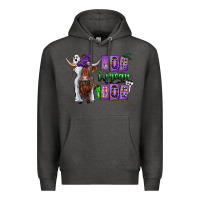 Charcoal Heather Moo I Mean Boo Premium Hoodie - CowhideDigitalArt