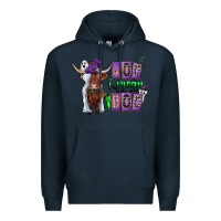 Navy Moo I Mean Boo Premium Hoodie - CowhideDigitalArt