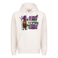 Pale Pink Moo I Mean Boo Premium Hoodie - CowhideDigitalArt
