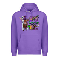 Purple Moo I Mean Boo Premium Hoodie - CowhideDigitalArt
