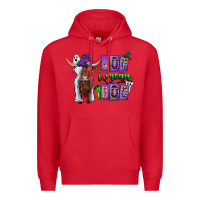 Red Moo I Mean Boo Premium Hoodie - CowhideDigitalArt